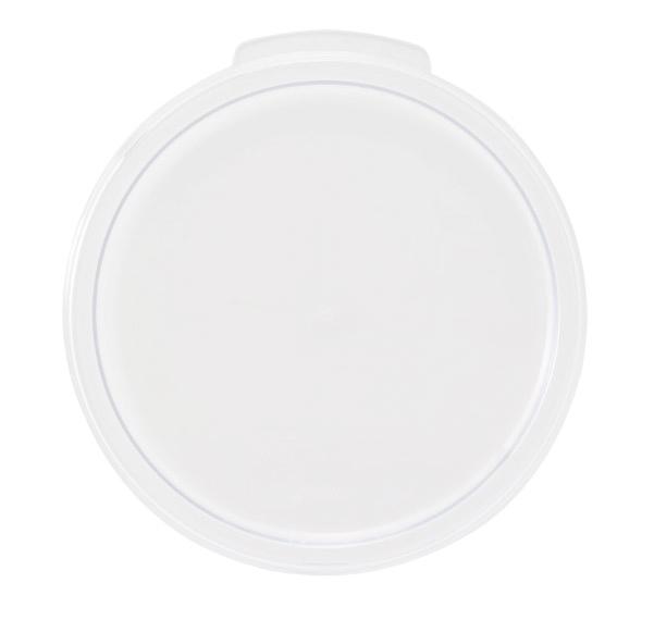 Polypropylene White Cover for 2 and 4 QTs Food Storage Containers 1 Polypropylene White Cover for 2 and 4 QTs Food Storage Containers
